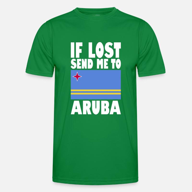 Drapeau d’Aruba T-shirt sport Homme