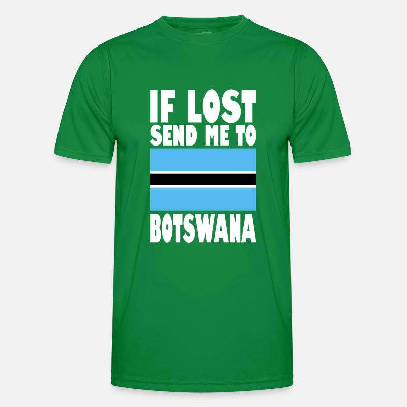 Drapeau du Botswana T-shirt sport Homme