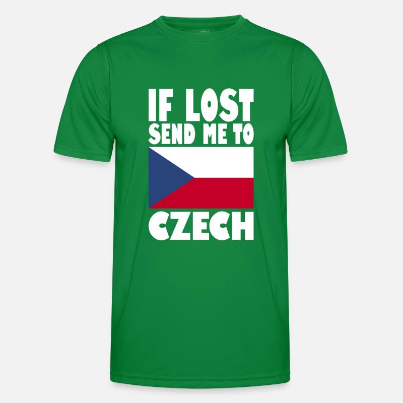 Drapeau de la République tchèque T-shirt sport Homme