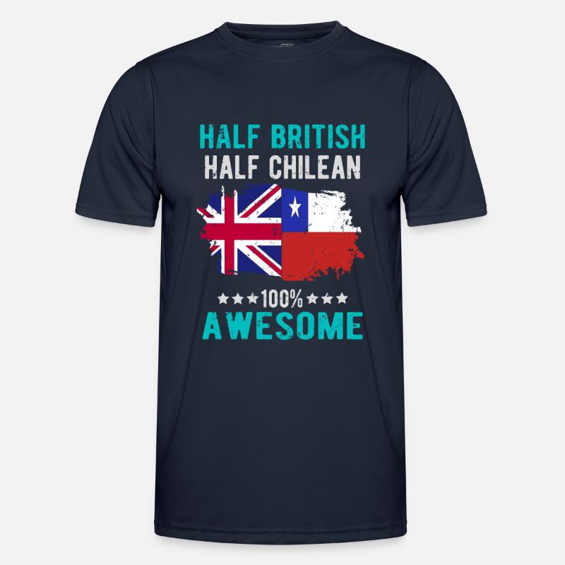 Half British Half Chilean Men's Functional T-Shirt
