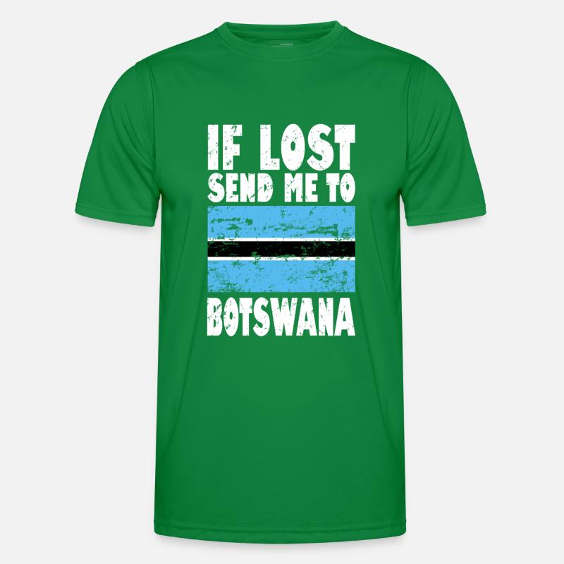 Drapeau du Botswana T-shirt sport Homme