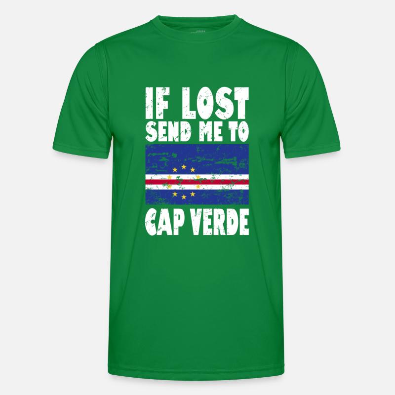 Drapeau du Cap-Vert T-shirt sport Homme