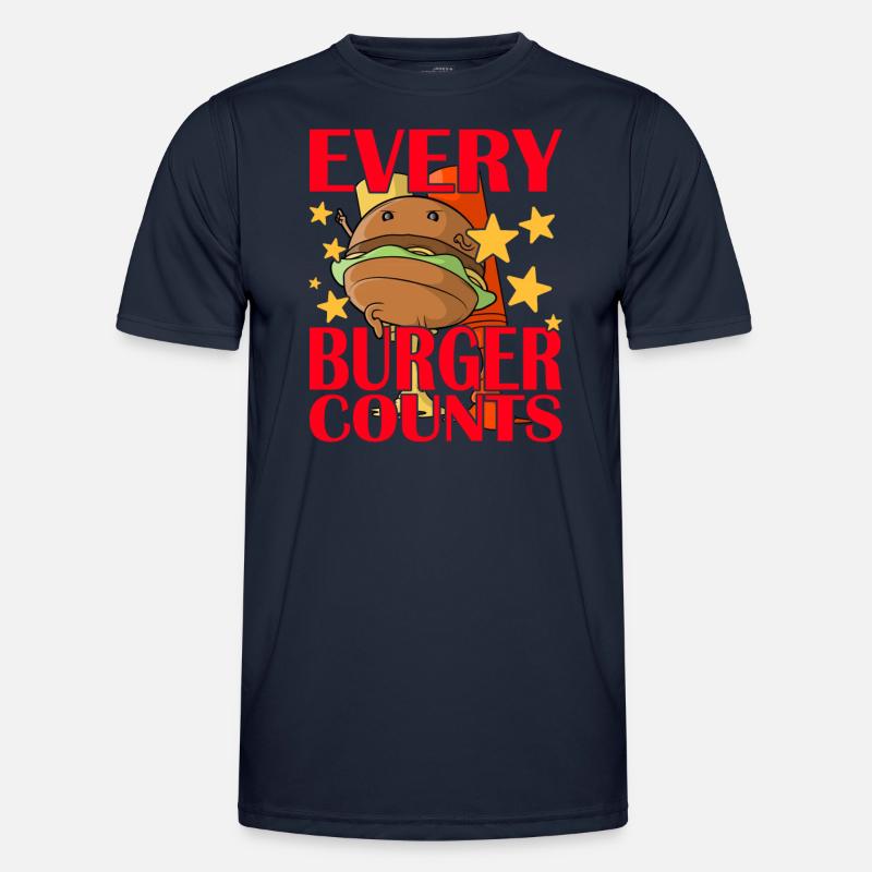 Chaque hamburger compte T-shirt sport Homme