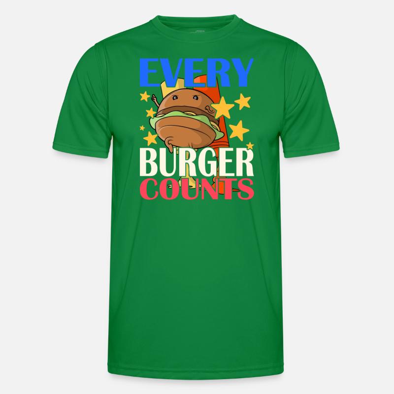 Chaque hamburger compte T-shirt sport Homme