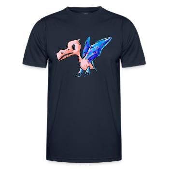 Flying Pterodactyl - Men's Functional T-Shirt - navy - Front - AI Model Male 178 dark (178cm)
