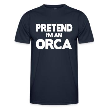 Pretend i'm an Orca - Men's Functional T-Shirt - navy - Front - AI Model Male 178 dark (178cm)