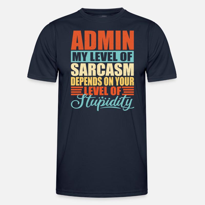 Admin sarcasm Funny Admin - Men's Functional T-Shirt - navy