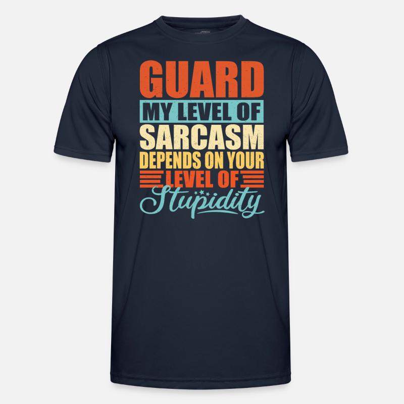 Wachmann Wächter Security Guard Geschenk - Männer Funktions-T-Shirt - Navy