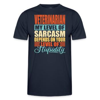 Veterinarian Veterinarian Gift - Men's Functional T-Shirt - navy - Front - AI Model Male 178 dark (178cm)