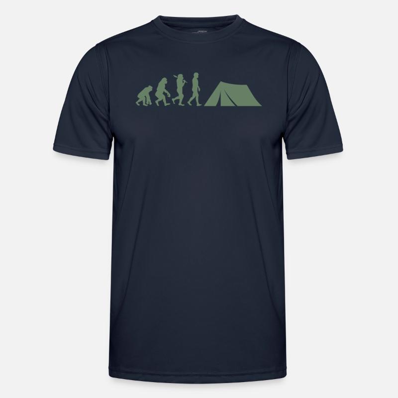 Zelten Evolution Camping - Männer Funktions-T-Shirt - Navy