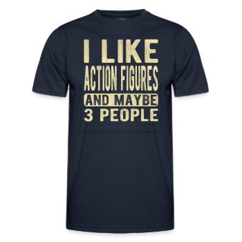 Action figures Saying - Men's Functional T-Shirt - navy - Front - AI Model Male 178 dark (178cm)