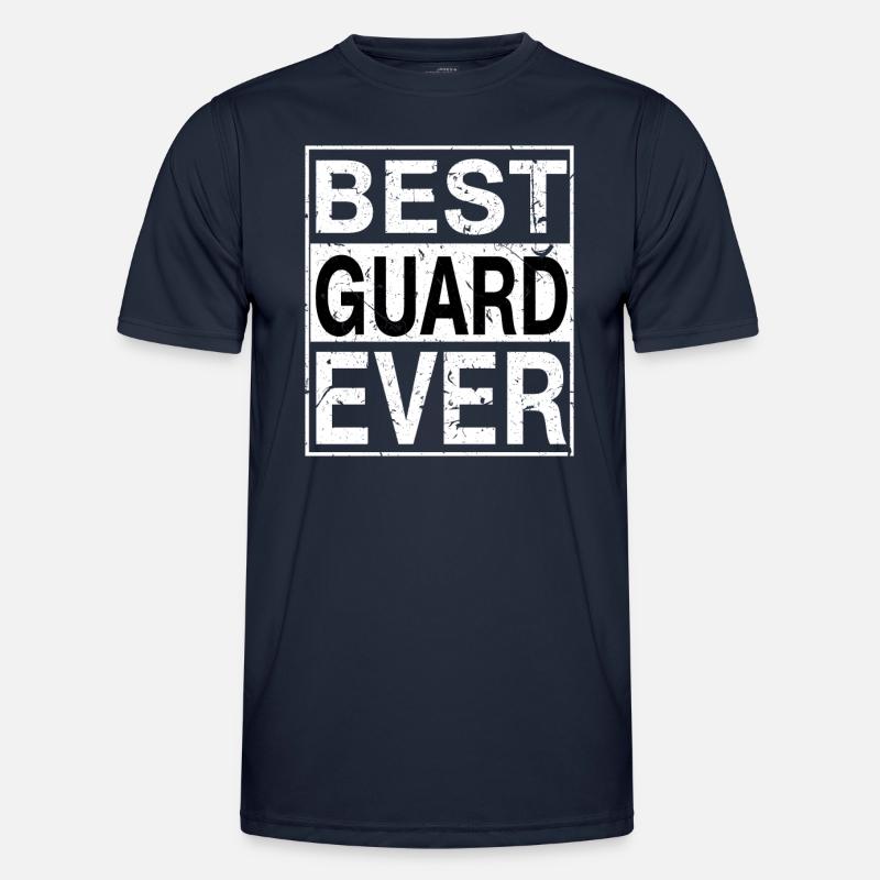Best Guard ever Guard Gift - Men's Functional T-Shirt - navy