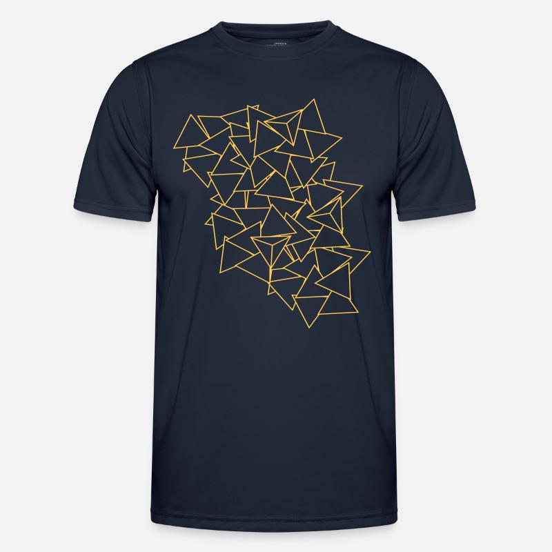 triangles - Männer Funktions-T-Shirt - Navy