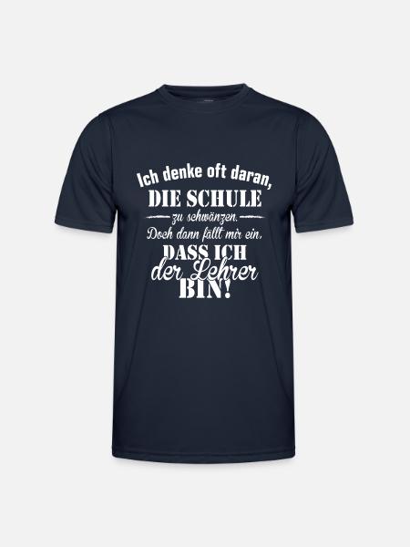 Lehrer - Männer Funktions-T-Shirt - Navy