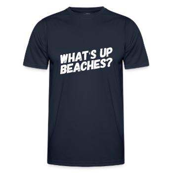 Whats up beaches Captain Holt T-Shirt Brooklyn 99 - Men's Functional T-Shirt - navy - Front - AI Model Male 178 dark (178cm)