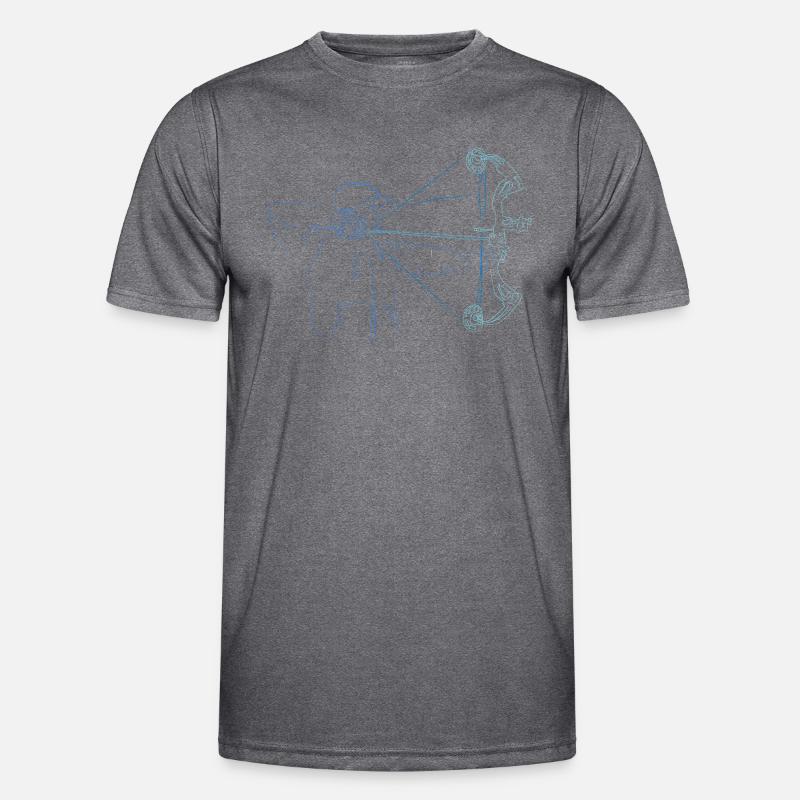 Bogenschütze Compound Bogen T-Shirt Männer Funktions-T-Shirt