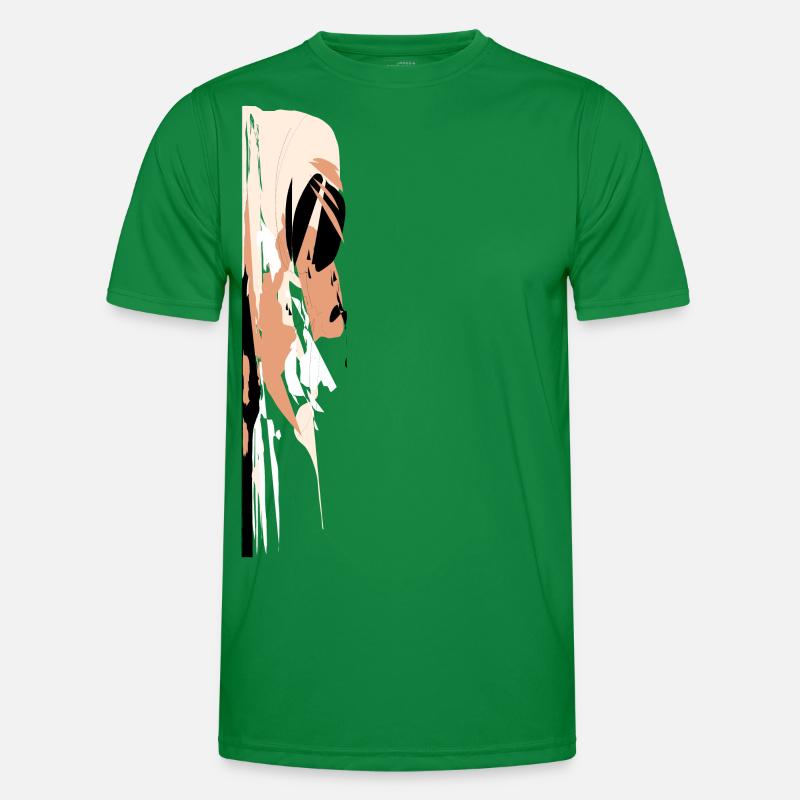 Abstrakte Bewegungen Männer Funktions-T-Shirt