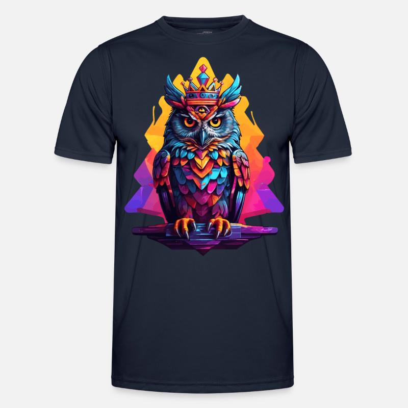 Eule Männer Funktions-T-Shirt