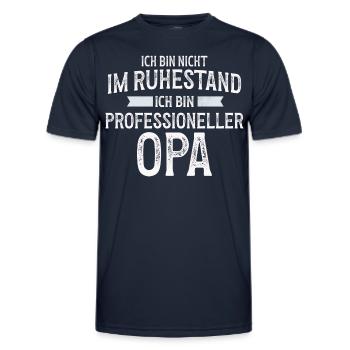 Professioneller Opa - Lustiges Ruhestand Geschenk - Männer Funktions-T-Shirt - Navy - Vorne - AI Model Male 178 dark (178cm)