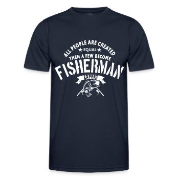 Fisherman Expert - Men's Functional T-Shirt - navy - Front - AI Model Male 178 dark (178cm)