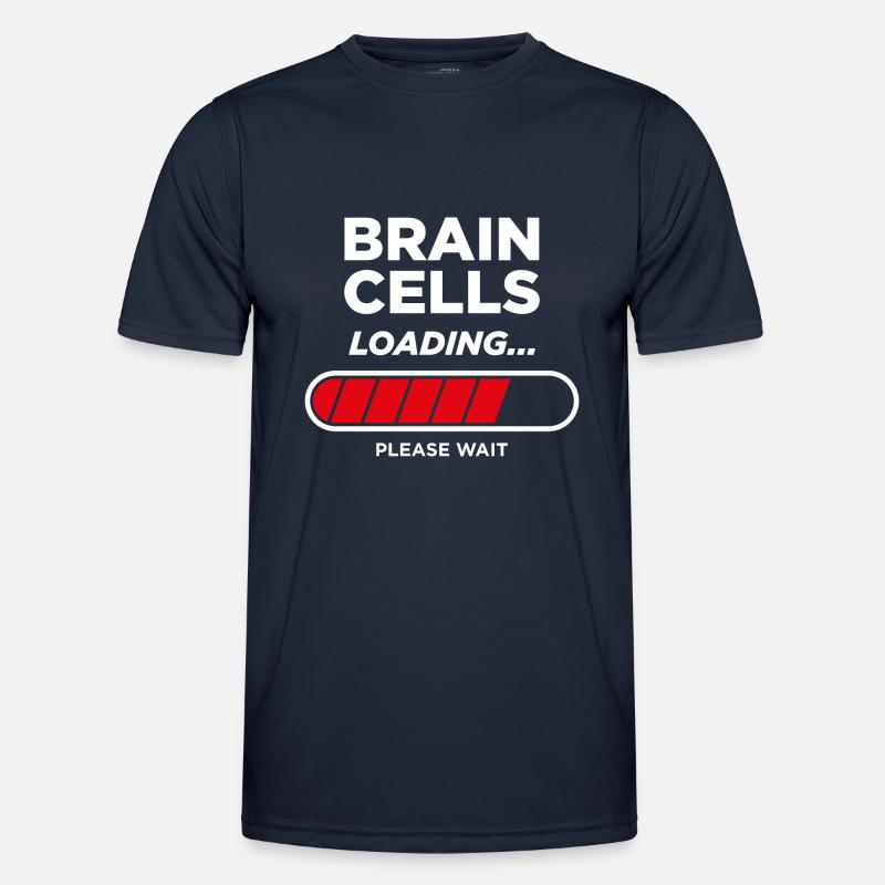Brain Cells Loading - Men's Functional T-Shirt - navy