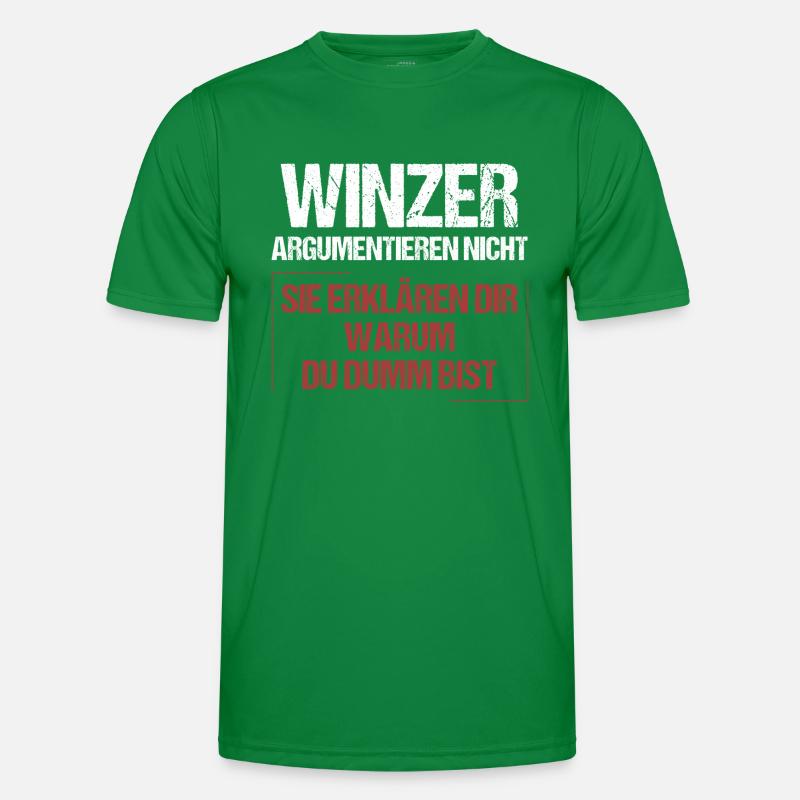 Winemakers don't argue Men's Functional T-Shirt