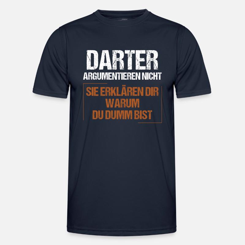 Darters don't argue - Men's Functional T-Shirt - navy