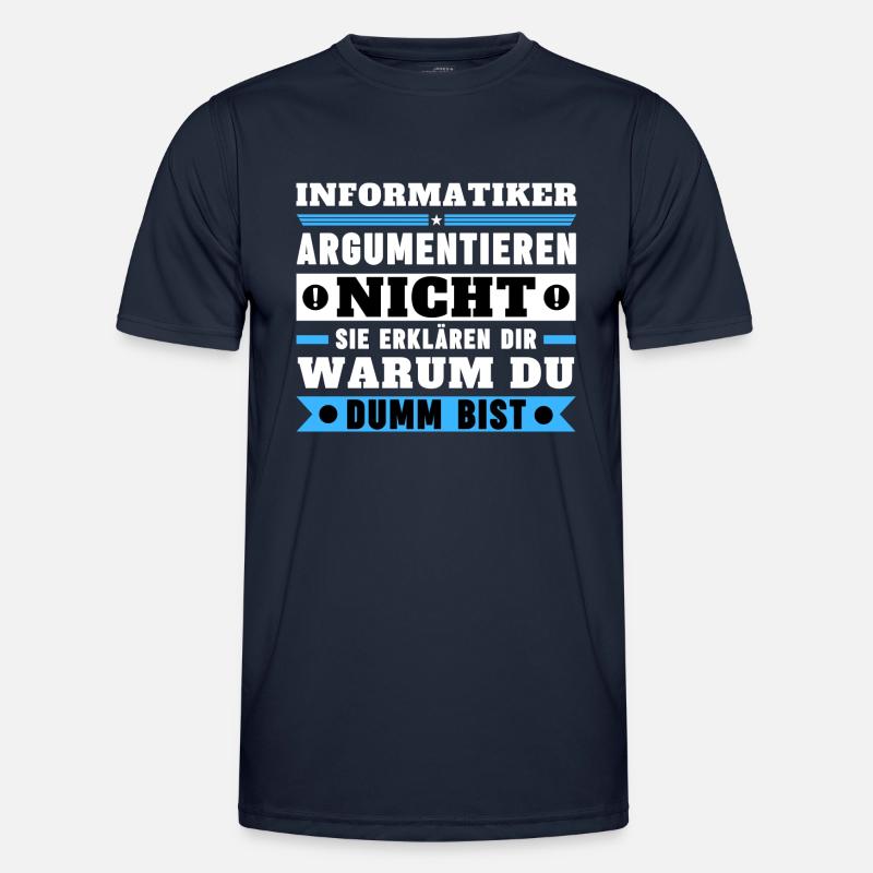 Computer scientists don't argue - Men's Functional T-Shirt - navy