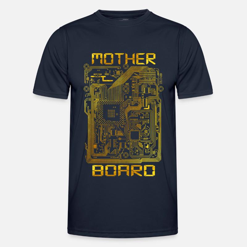 Conception graphique par ordinateur de carte mère T-shirt sport Homme