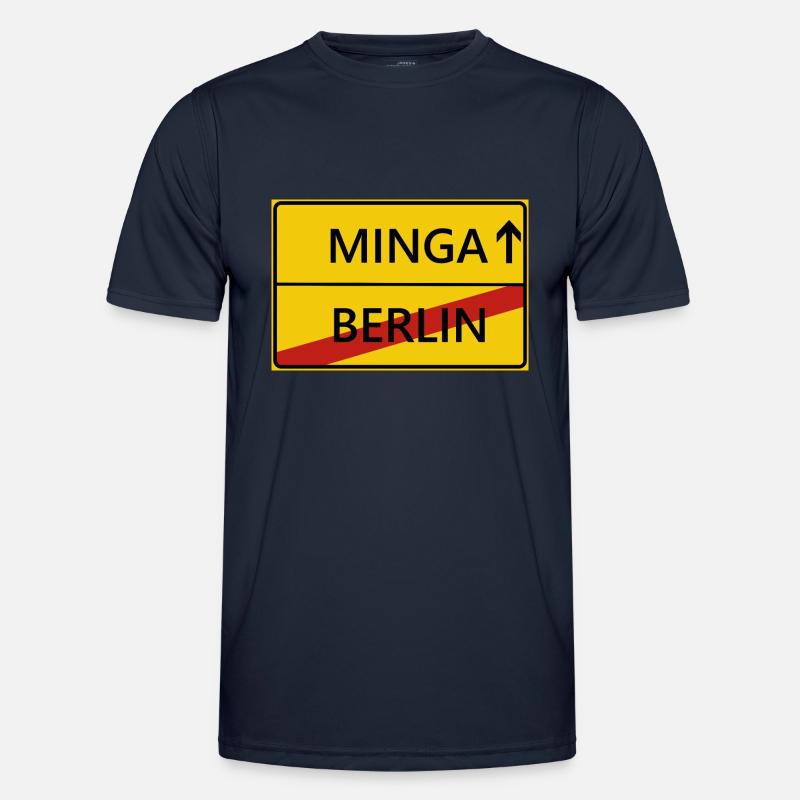 Minga München Ortsschild Geschenk Geschenkidee Männer Funktions-T-Shirt