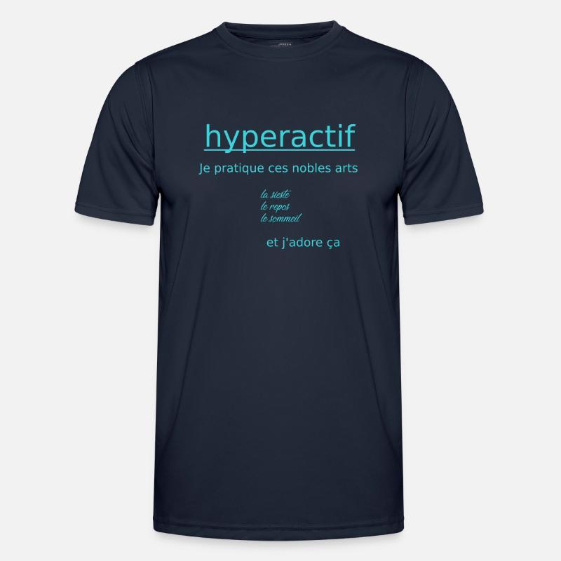hyperactive - Men's Functional T-Shirt - navy