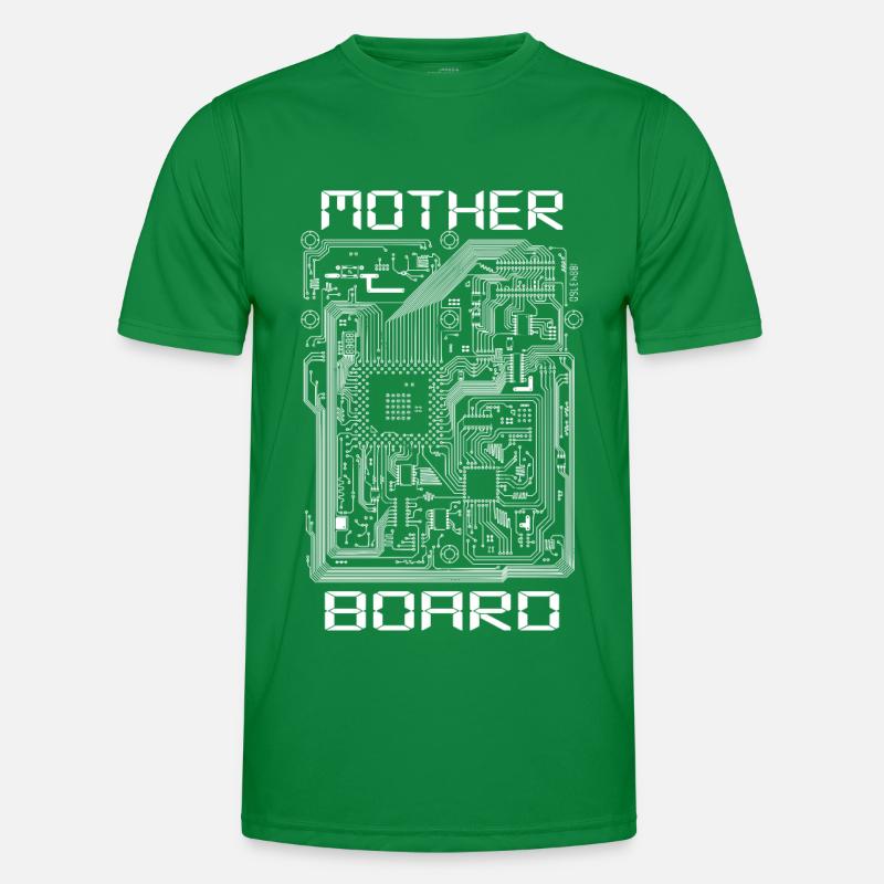 Motherboard Computer Grafik Design Männer Funktions-T-Shirt