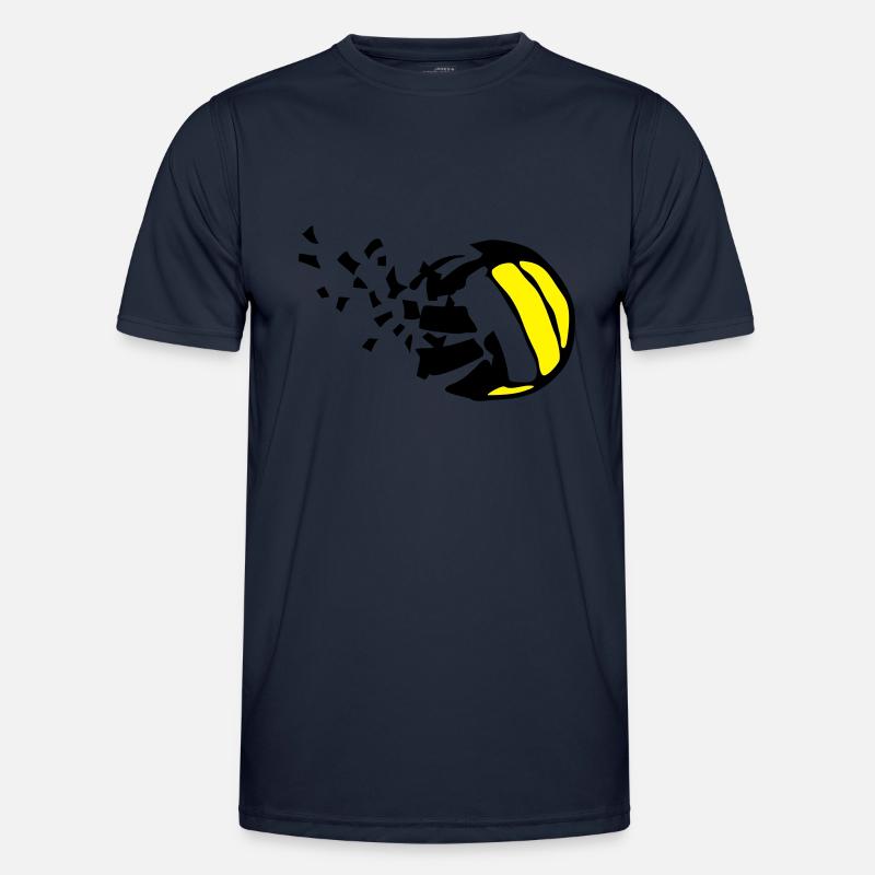 Explosion Volleyball Destructurer destructi - Männer Funktions-T-Shirt - Navy