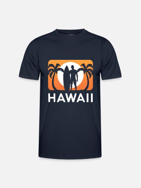Hawaii Surf Surfer Gift - Men's Functional T-Shirt - navy