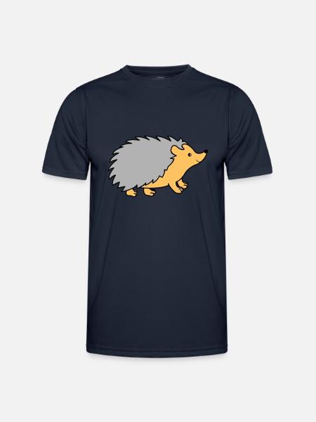 Bande dessinée hérisson - T-shirt sport Homme - bleu marine
