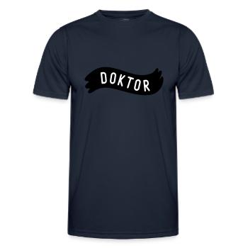 Doktor - Männer Funktions-T-Shirt - Navy - Vorne - AI Model Male 178 dark (178cm)