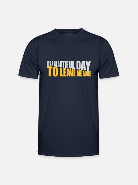 leave me alone day - Men's Functional T-Shirt - navy
