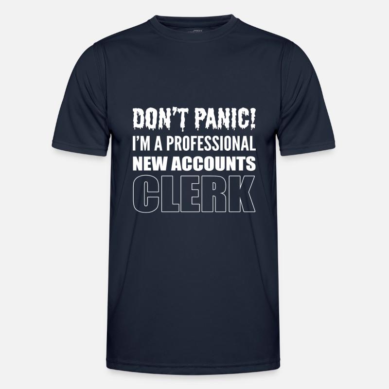 Keine Panik Admin-Assistent Geschenk - Männer Funktions-T-Shirt - Navy