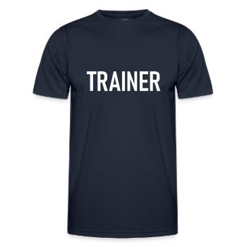 Formateur Entraîneur Sport Training - T-shirt sport Homme - bleu marine - Devant - AI Model Male 178 dark (178cm)