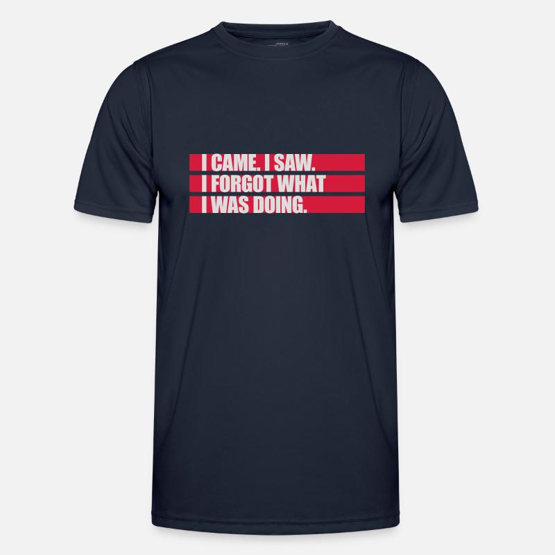 I came saw forget - Men's Functional T-Shirt - navy