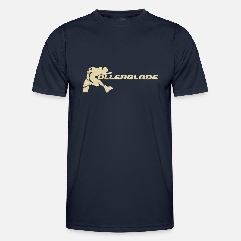 Rollerblader silhouette light - Men's Functional T-Shirt - navy