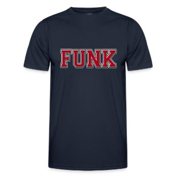 Funk groß - Männer Funktions-T-Shirt - Navy - Vorne - AI Model Male 178 dark (178cm)