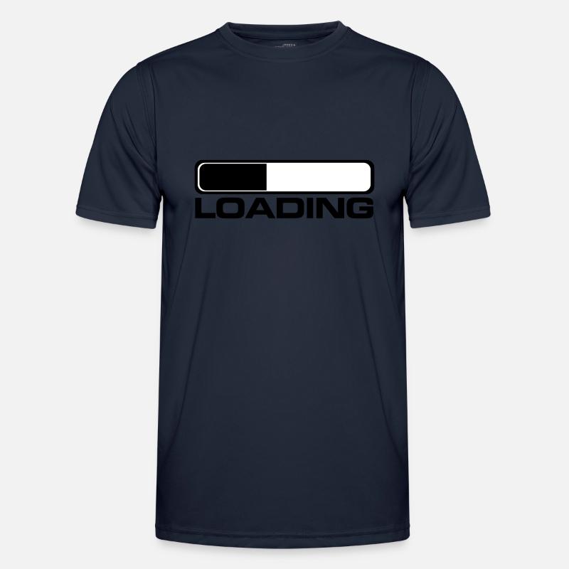 loading prozess - Männer Funktions-T-Shirt - Navy