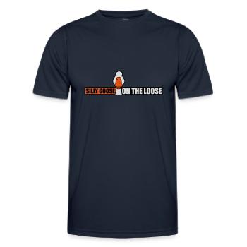 goose on the loose - Männer Funktions-T-Shirt - Navy - Vorne - AI Model Male 178 dark (178cm)