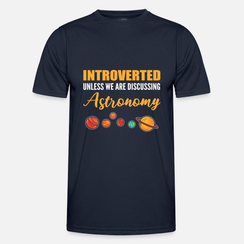 Diskussion über Astronomie Introvertiert Geschenk Männer Funktions-T-Shirt