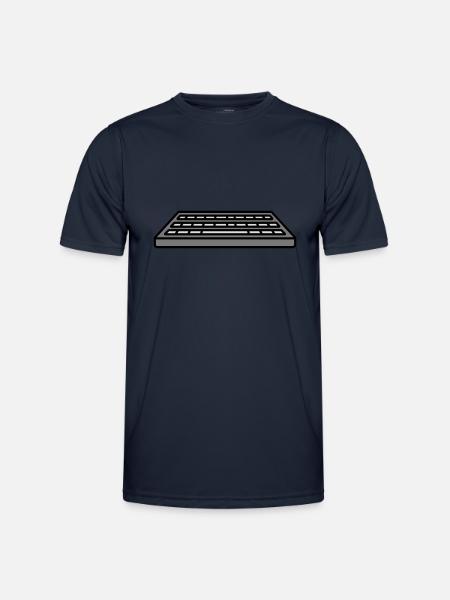 Keyboard Input Computer Design - Men's Functional T-Shirt - navy