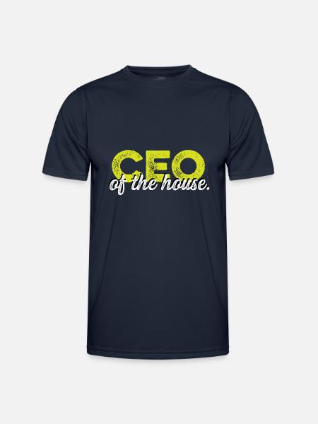 CEO des Hauses. Geschäftsmann Gift - Männer Funktions-T-Shirt - Navy