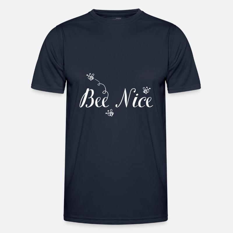 be nice save the bees - bee nice - Männer Funktions-T-Shirt - Navy