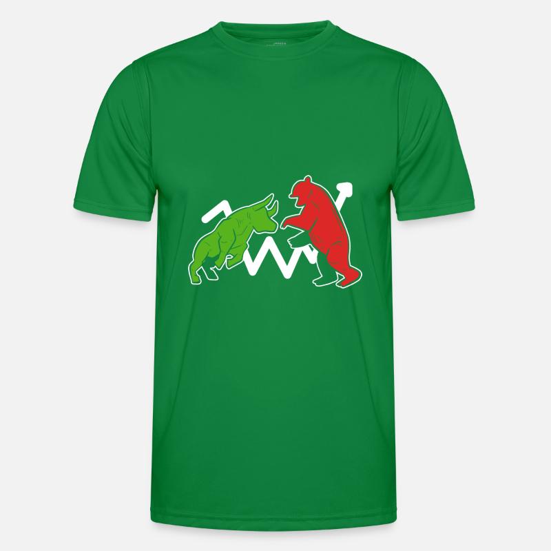 Stier und Bär Spieler oder Bettor Gift Männer Funktions-T-Shirt