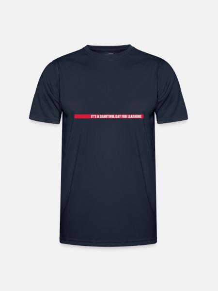 beautiful day for learning - Men's Functional T-Shirt - navy